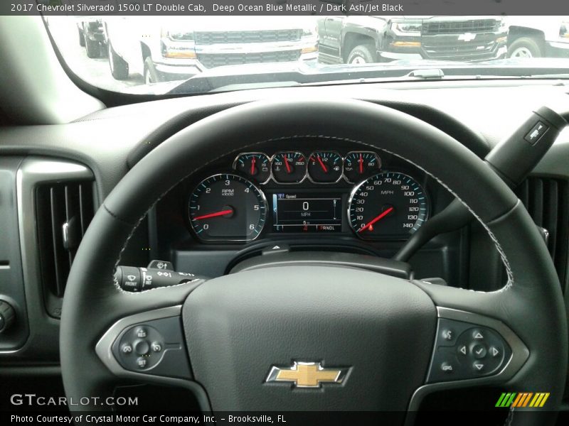 Deep Ocean Blue Metallic / Dark Ash/Jet Black 2017 Chevrolet Silverado 1500 LT Double Cab