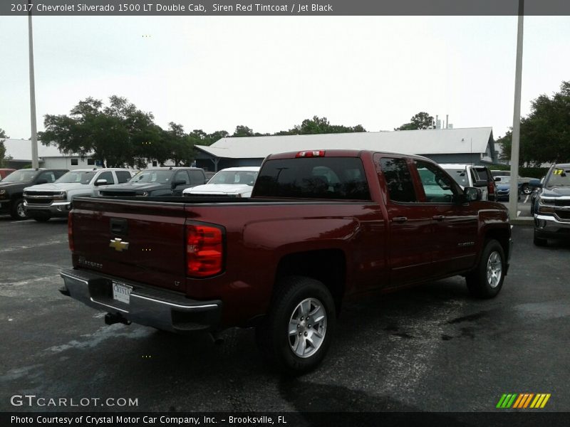 Siren Red Tintcoat / Jet Black 2017 Chevrolet Silverado 1500 LT Double Cab