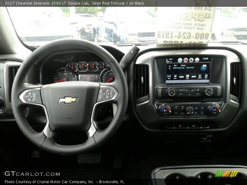Siren Red Tintcoat / Jet Black 2017 Chevrolet Silverado 1500 LT Double Cab