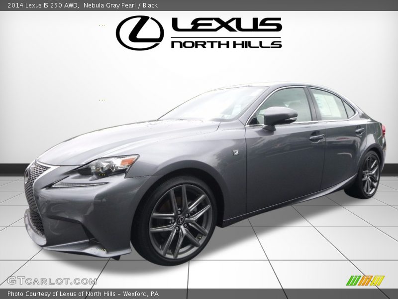Nebula Gray Pearl / Black 2014 Lexus IS 250 AWD