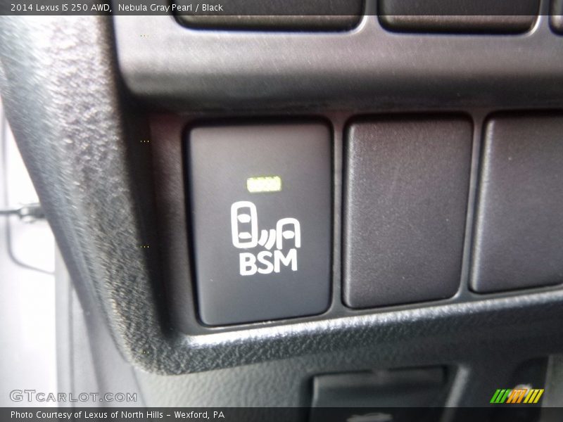 Nebula Gray Pearl / Black 2014 Lexus IS 250 AWD