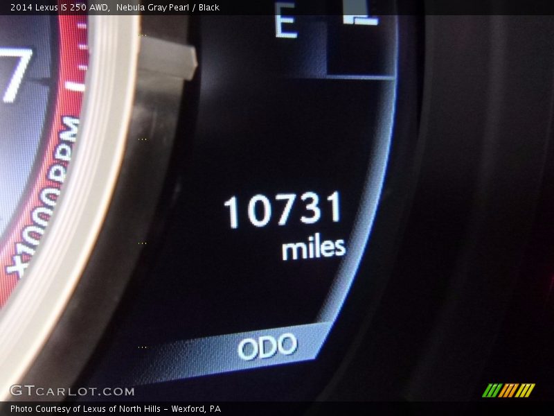 Nebula Gray Pearl / Black 2014 Lexus IS 250 AWD