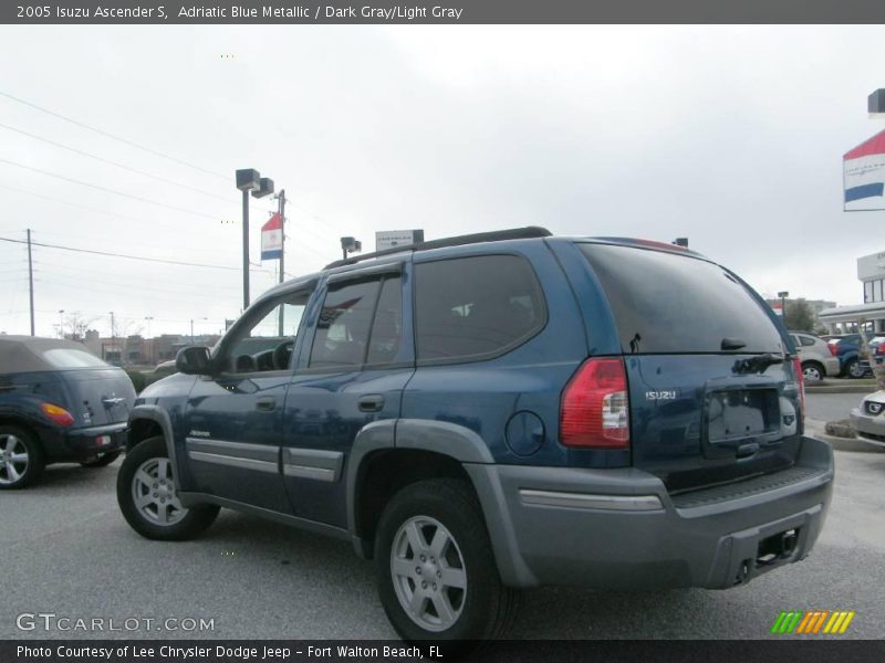 Adriatic Blue Metallic / Dark Gray/Light Gray 2005 Isuzu Ascender S