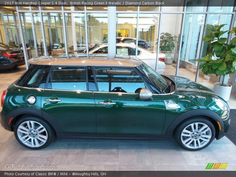 British Racing Green II Metallic / Diamond Carbon Black 2017 Mini Hardtop Cooper S 4 Door