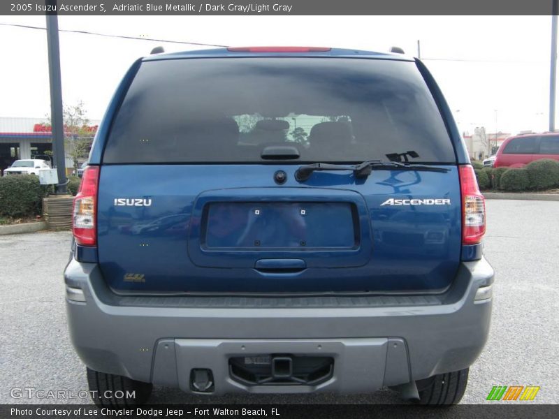 Adriatic Blue Metallic / Dark Gray/Light Gray 2005 Isuzu Ascender S