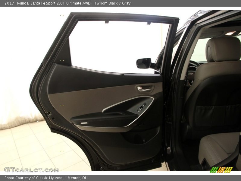 Twilight Black / Gray 2017 Hyundai Santa Fe Sport 2.0T Ulitimate AWD