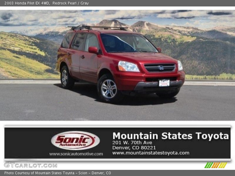 Redrock Pearl / Gray 2003 Honda Pilot EX 4WD