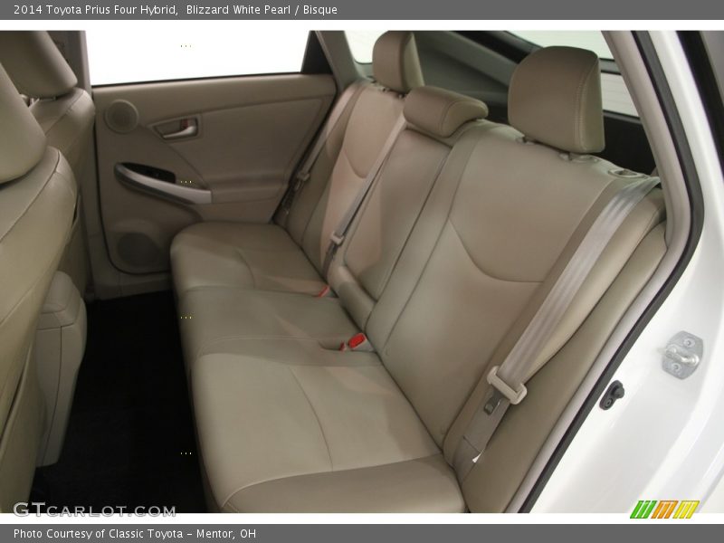 Blizzard White Pearl / Bisque 2014 Toyota Prius Four Hybrid