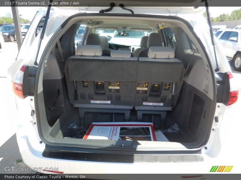 Super White / Ash 2017 Toyota Sienna LE