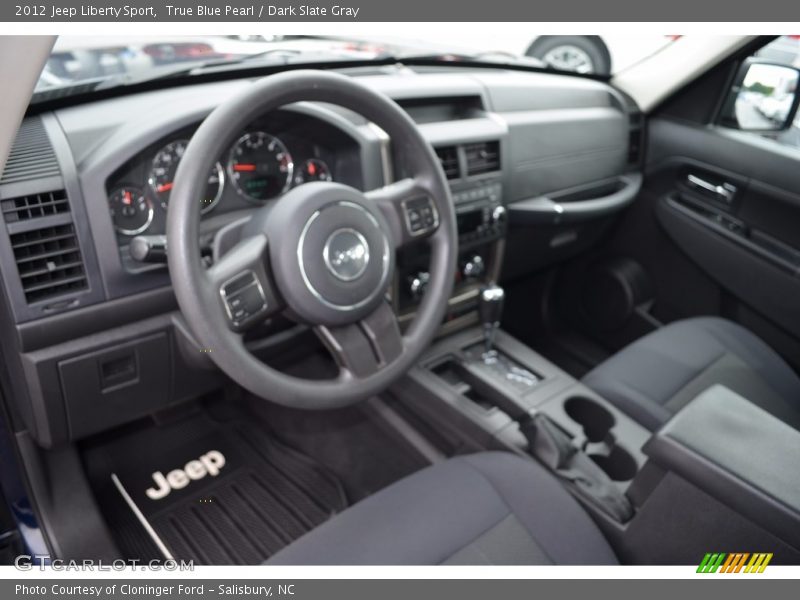 True Blue Pearl / Dark Slate Gray 2012 Jeep Liberty Sport