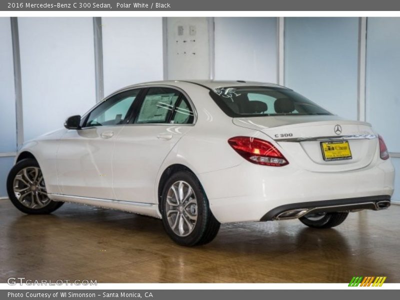 Polar White / Black 2016 Mercedes-Benz C 300 Sedan