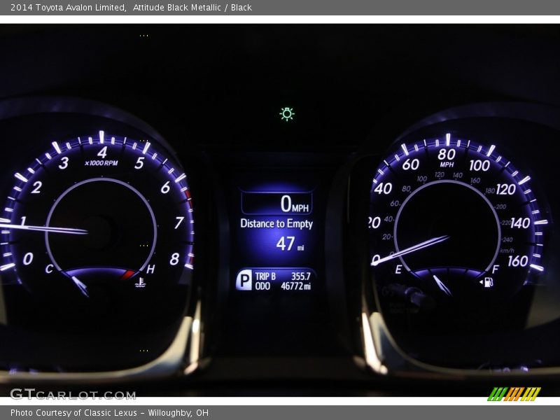 Attitude Black Metallic / Black 2014 Toyota Avalon Limited