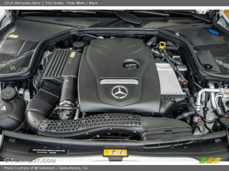 Polar White / Black 2016 Mercedes-Benz C 300 Sedan