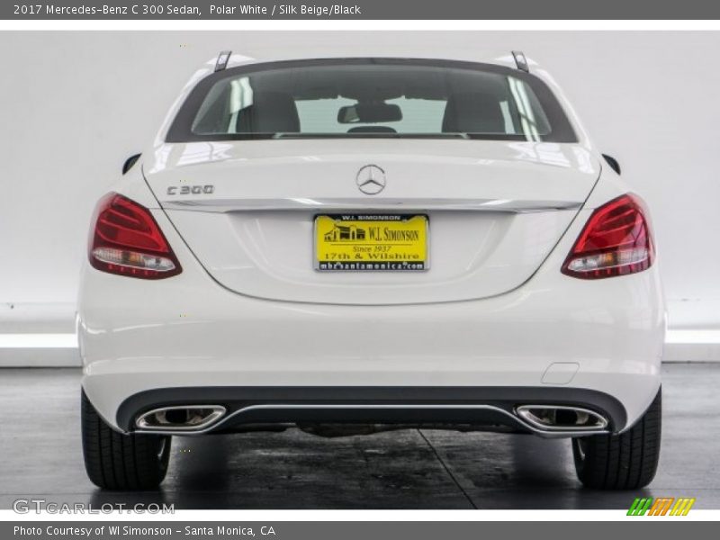 Polar White / Silk Beige/Black 2017 Mercedes-Benz C 300 Sedan
