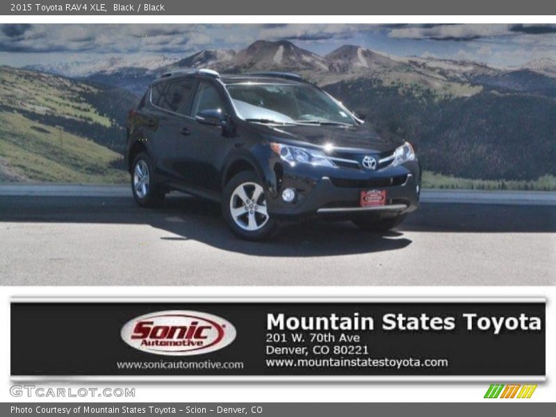 Black / Black 2015 Toyota RAV4 XLE