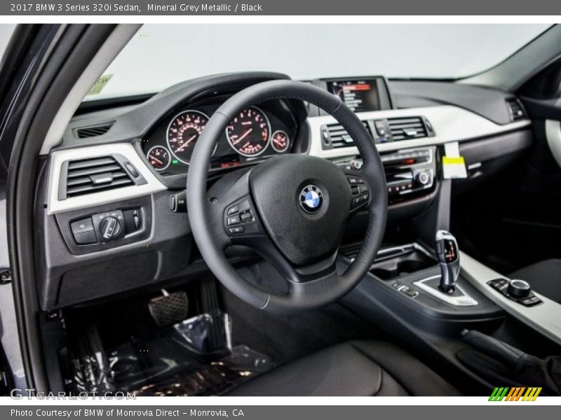 Mineral Grey Metallic / Black 2017 BMW 3 Series 320i Sedan