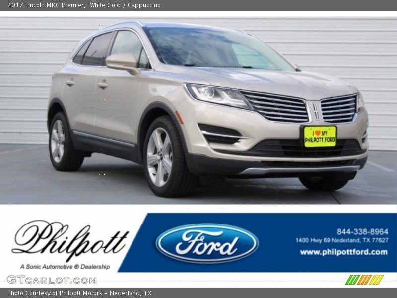 White Gold / Cappuccino 2017 Lincoln MKC Premier