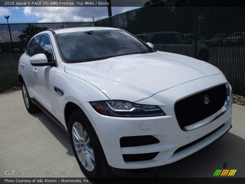 Fuji White / Ebony 2018 Jaguar F-PACE 35t AWD Prestige