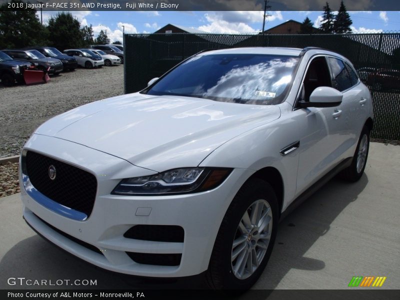 Fuji White / Ebony 2018 Jaguar F-PACE 35t AWD Prestige