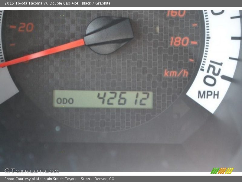 Black / Graphite 2015 Toyota Tacoma V6 Double Cab 4x4