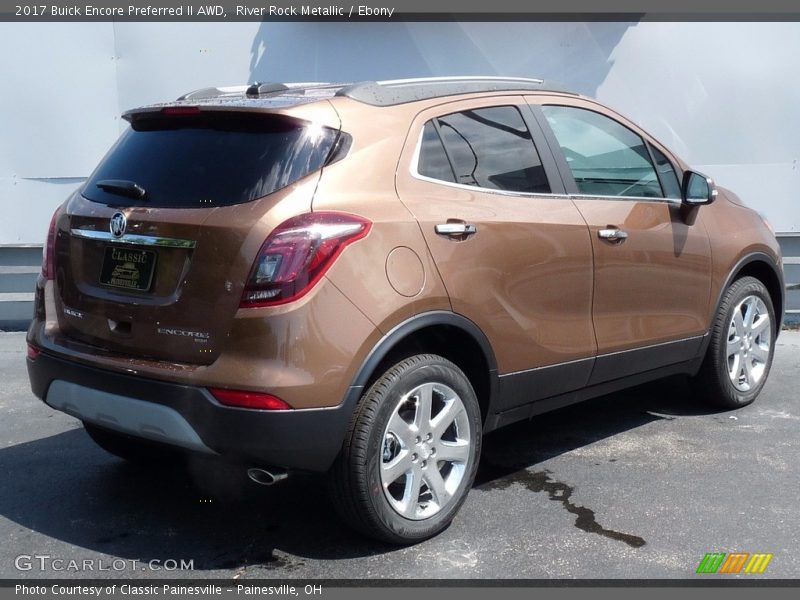 River Rock Metallic / Ebony 2017 Buick Encore Preferred II AWD