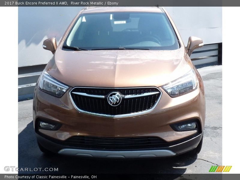 River Rock Metallic / Ebony 2017 Buick Encore Preferred II AWD