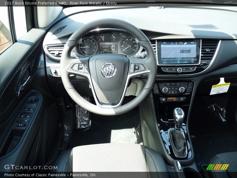 River Rock Metallic / Ebony 2017 Buick Encore Preferred II AWD