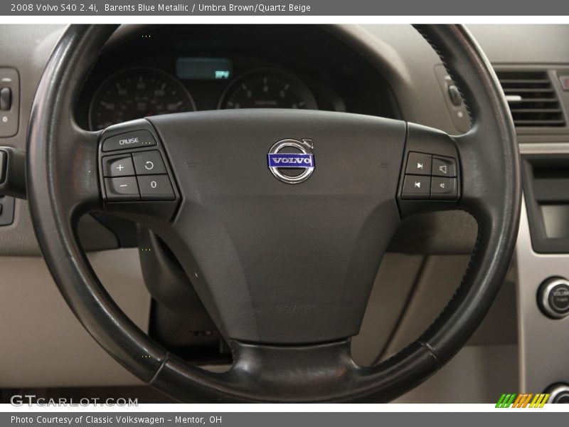 Barents Blue Metallic / Umbra Brown/Quartz Beige 2008 Volvo S40 2.4i