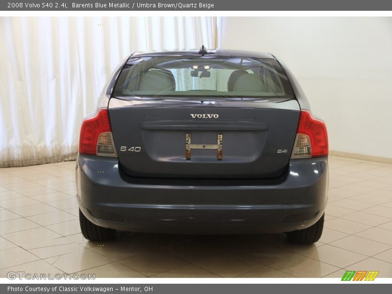 Barents Blue Metallic / Umbra Brown/Quartz Beige 2008 Volvo S40 2.4i