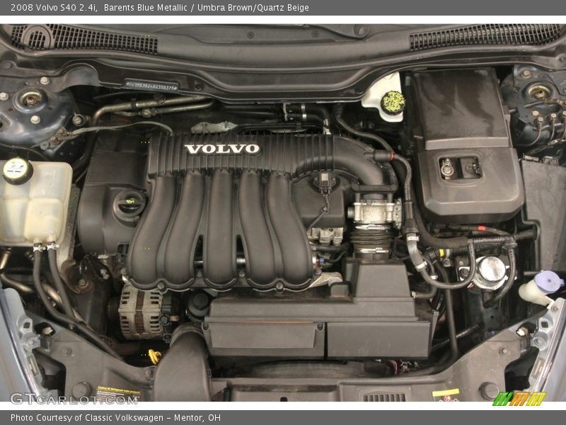 Barents Blue Metallic / Umbra Brown/Quartz Beige 2008 Volvo S40 2.4i
