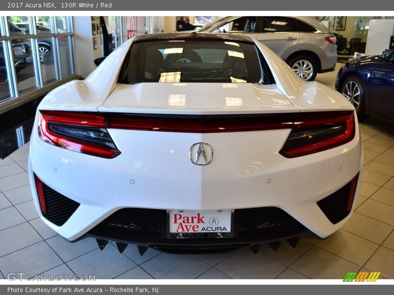 130R White / Red 2017 Acura NSX