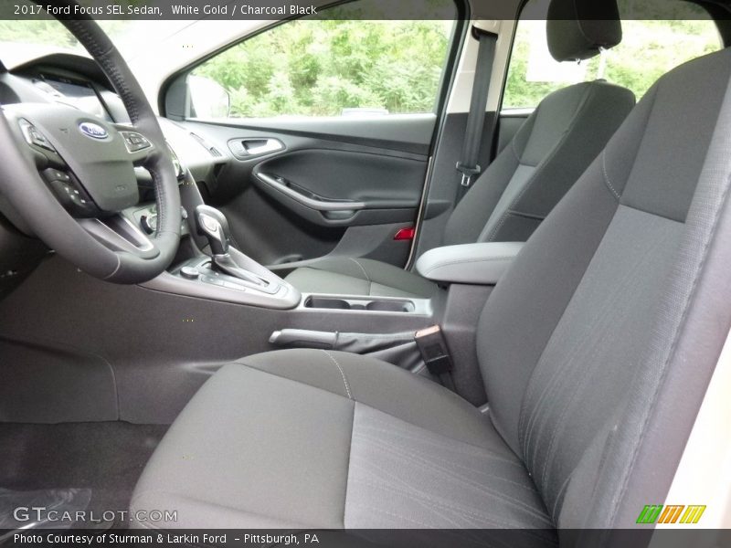 White Gold / Charcoal Black 2017 Ford Focus SEL Sedan