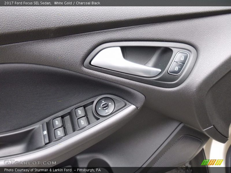 White Gold / Charcoal Black 2017 Ford Focus SEL Sedan