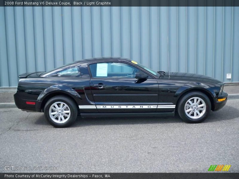 Black / Light Graphite 2008 Ford Mustang V6 Deluxe Coupe