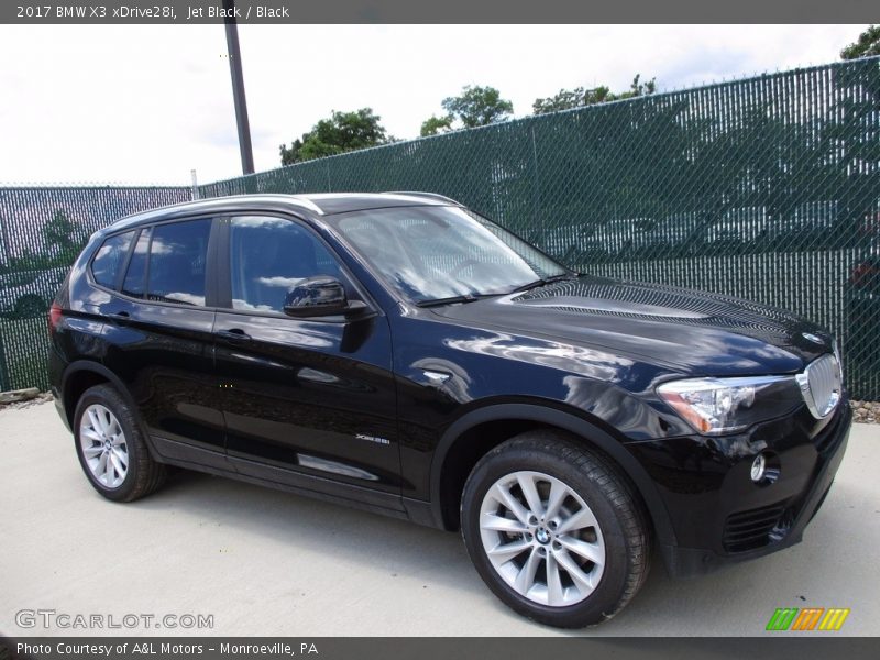 Jet Black / Black 2017 BMW X3 xDrive28i