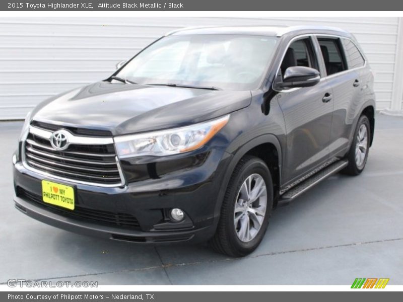 Attitude Black Metallic / Black 2015 Toyota Highlander XLE