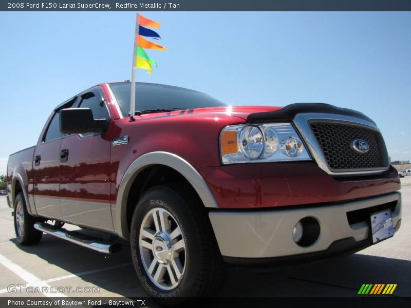 Redfire Metallic / Tan 2008 Ford F150 Lariat SuperCrew