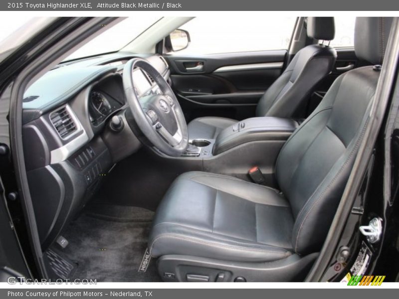 Attitude Black Metallic / Black 2015 Toyota Highlander XLE