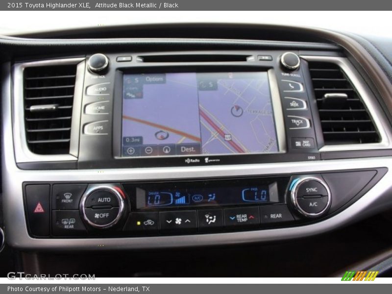 Attitude Black Metallic / Black 2015 Toyota Highlander XLE