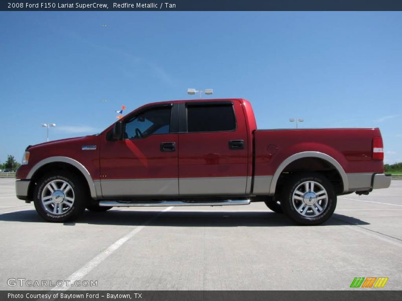 Redfire Metallic / Tan 2008 Ford F150 Lariat SuperCrew