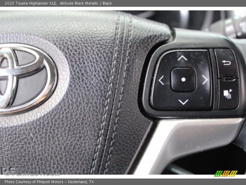 Attitude Black Metallic / Black 2015 Toyota Highlander XLE