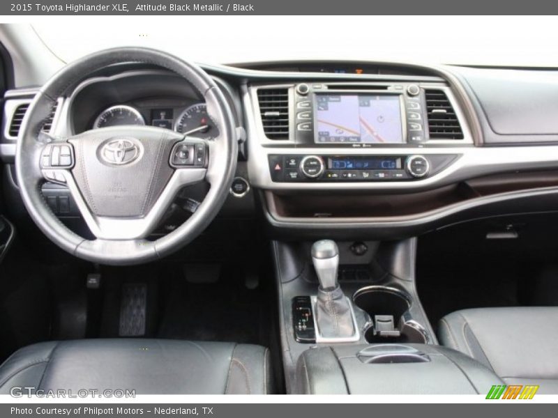 Attitude Black Metallic / Black 2015 Toyota Highlander XLE
