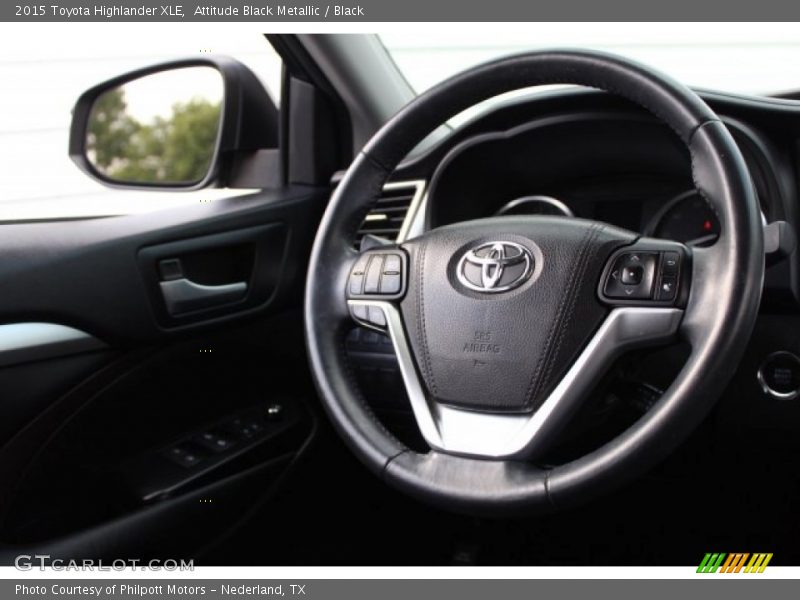 Attitude Black Metallic / Black 2015 Toyota Highlander XLE
