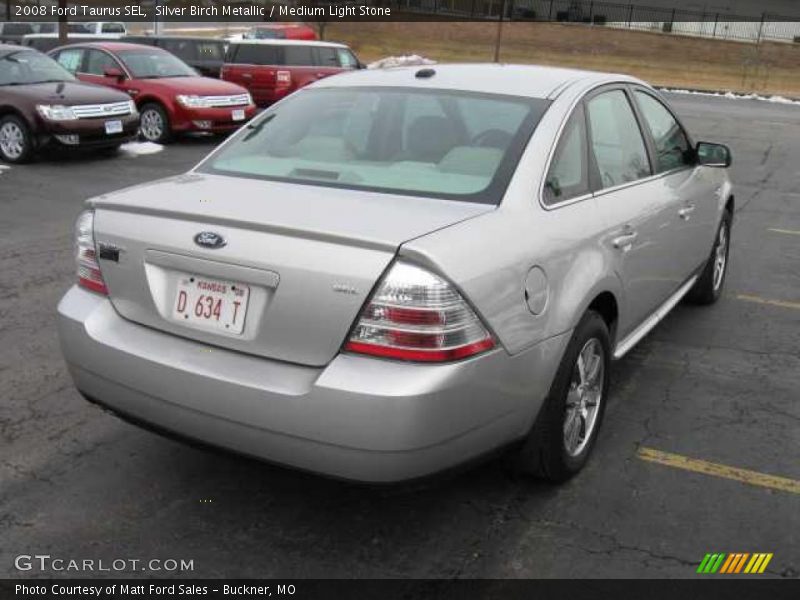 Silver Birch Metallic / Medium Light Stone 2008 Ford Taurus SEL