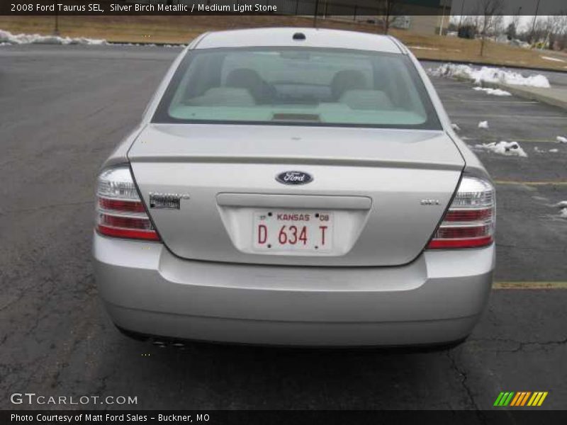 Silver Birch Metallic / Medium Light Stone 2008 Ford Taurus SEL