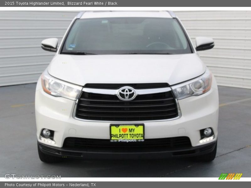 Blizzard Pearl White / Black 2015 Toyota Highlander Limited