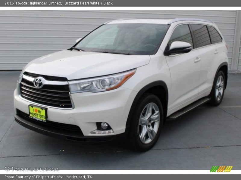 Blizzard Pearl White / Black 2015 Toyota Highlander Limited