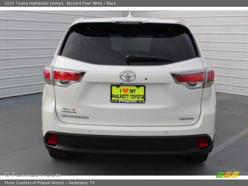 Blizzard Pearl White / Black 2015 Toyota Highlander Limited