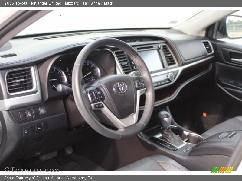 Blizzard Pearl White / Black 2015 Toyota Highlander Limited