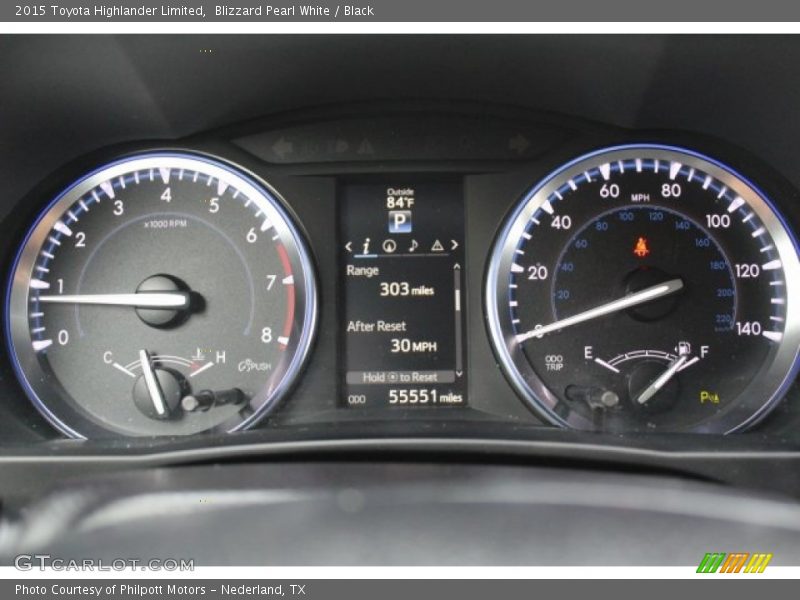 Blizzard Pearl White / Black 2015 Toyota Highlander Limited